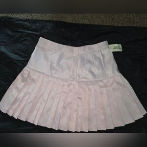 Forever 21 Light Pink Pleated Skater Skirt